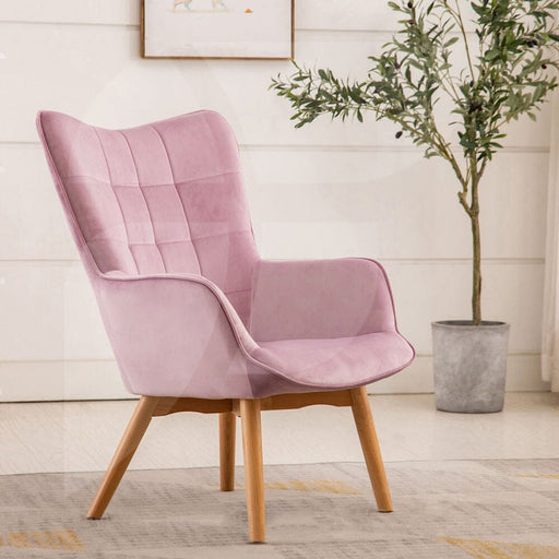 Kayla Pink Velvet Chair Chairs supplier 175 
