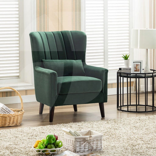 Meabh Green Velvet Armchair Chairs supplier 175 