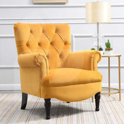 Elisa Velvet Apricot Armchair Chairs supplier 175 