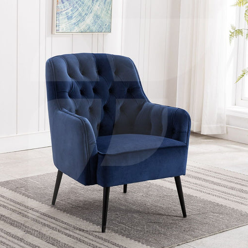 Miley Royal Blue Velvet Chair Chairs supplier 175 