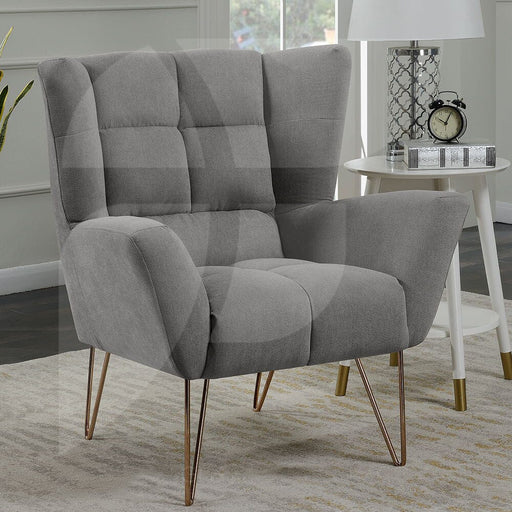 Lacy Light Grey Linen Chair Chairs supplier 175 