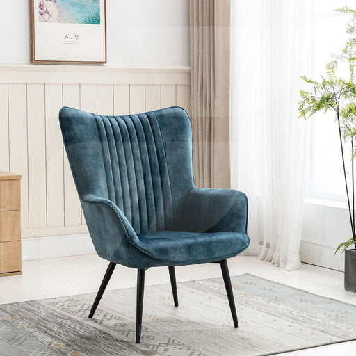 Lynn Teal Velvet Chair Chairs supplier 175 