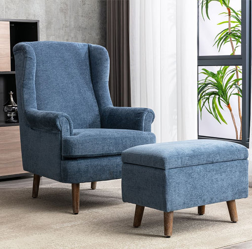 Nina Denim Blue Armchair Chairs supplier 175 
