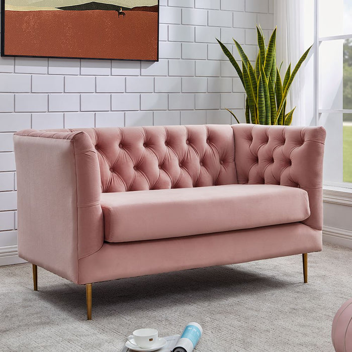 Belle Velvet Pink 2ss Loveseat Sofas supplier 175 