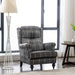 Skye Linen Check Linen Armchair Chairs supplier 175 