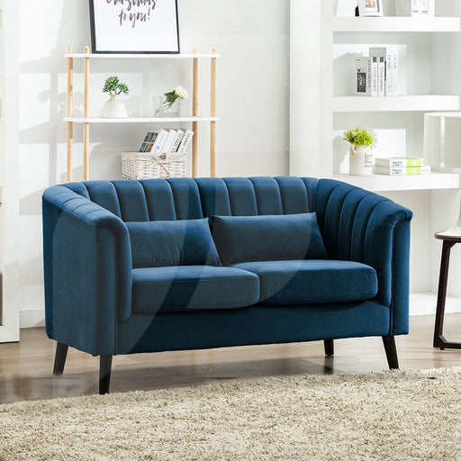 Meabh Velvet Midnight Blue 2 Seater Sofa Sofas supplier 175 