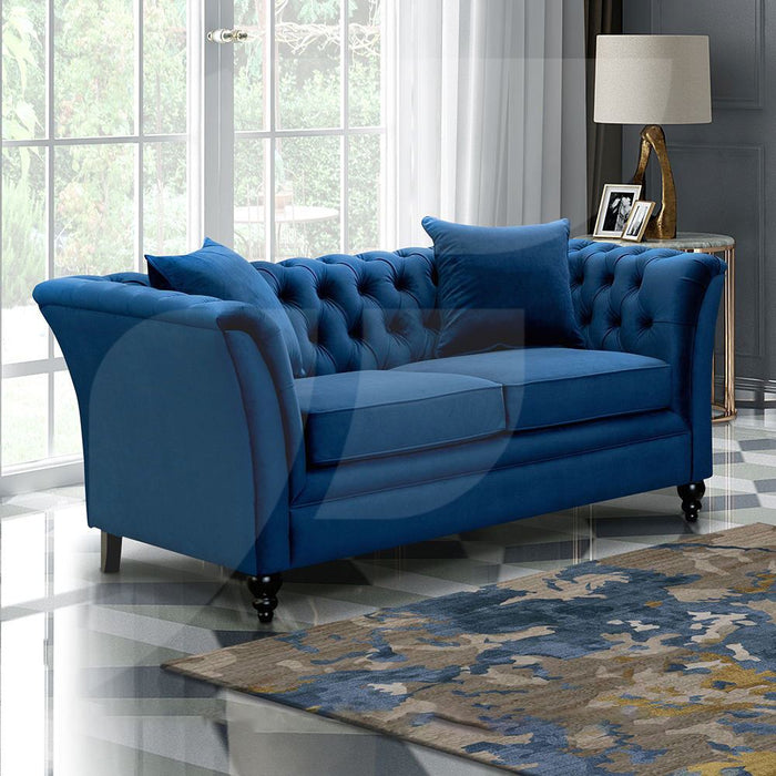 Mosella Velvet Royal Blue 2 Seater Sofa Sofas supplier 175 