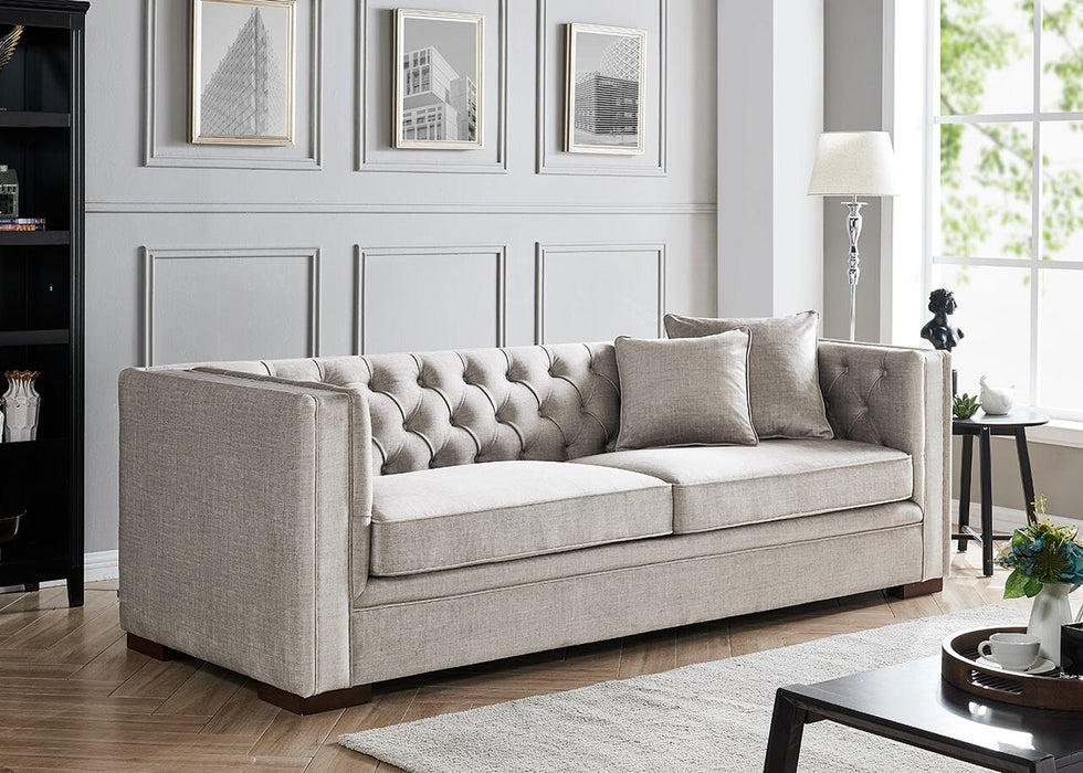 Montreal 3 Seater-Pebble Grey Sofas Derrys 