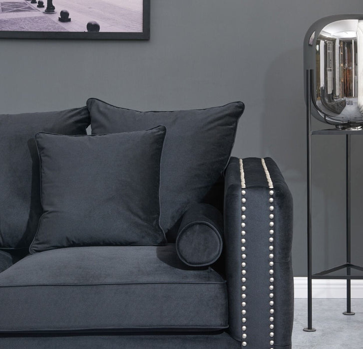 Moscow 2 Seater Sofa - Black Sofas Derrys 