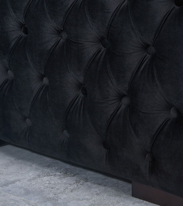 Moscow 2 Seater Sofa - Black Sofas Derrys 