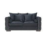 Moscow 2 Seater Sofa - Black Sofas Derrys 