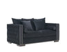 Moscow 2 Seater Sofa - Black Sofas Derrys 