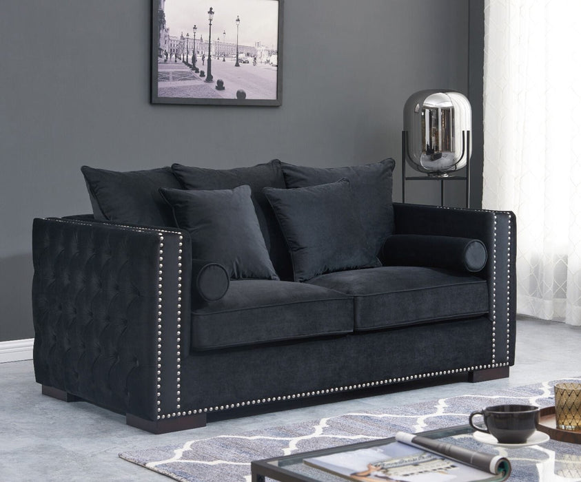 Moscow 2 Seater Sofa - Black Sofas Derrys 