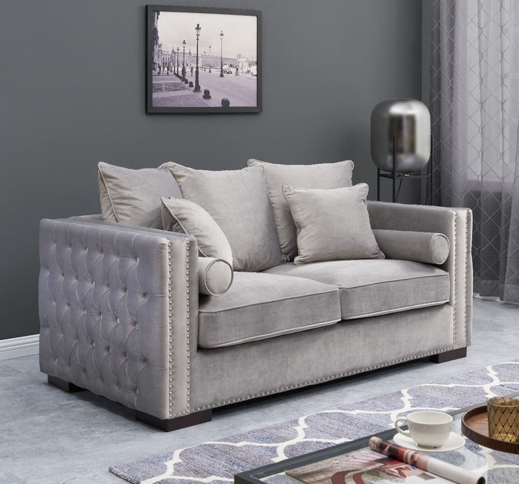 Moscow 2 Seater Sofa - Silver Sofas Derrys 