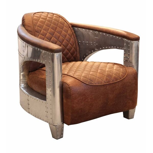 Hurricane Chair in Jet Silver Accent Chair Supplier 172 