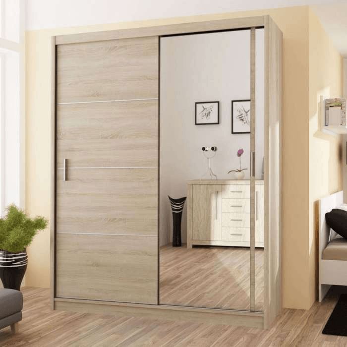 Seville 150cm wide Wardrobe Sonoma Sliding Wardrobes Home Centre Direct 