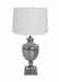 Nickel Parma Table Lamp Cream Derrys 