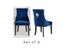 Set of 6 Lion Chair - Blue *Special* Dining Chairs Derrys 