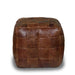 Bean Bag Cube in Brown Cerato Leather Chair Supplier 172 