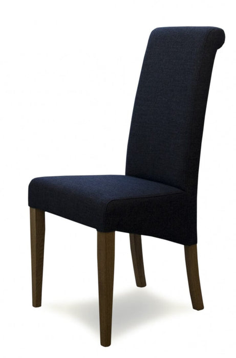 Italia Charcoal Fabric Chair Dining Chair GBH 