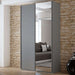 Wardrobe Tokyo 120cm Graphite+Mirror Sliding Wardrobes Home Centre Direct 