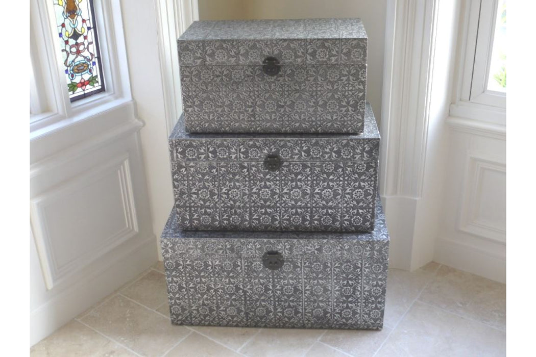 Embossed Set Of 3 Trunks Trunks Sup170 