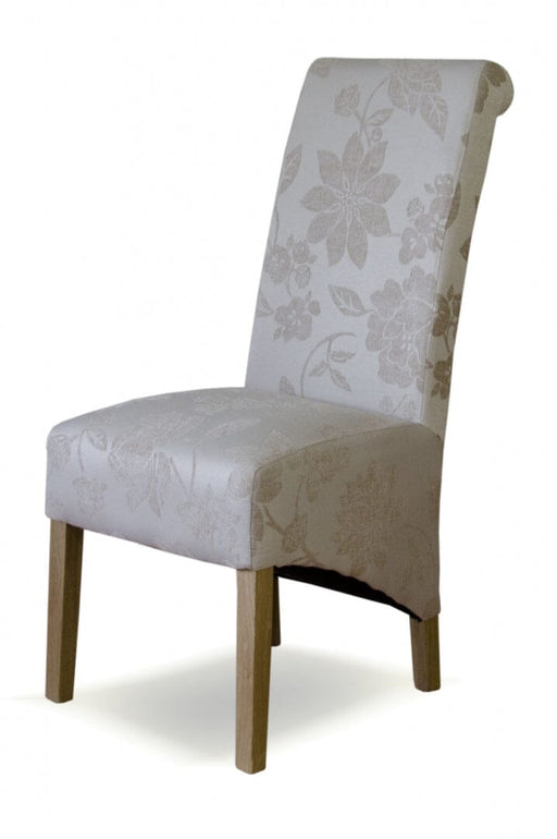 Floral Fabric Richmond Chair (CREAM) Dining Chair GBH 