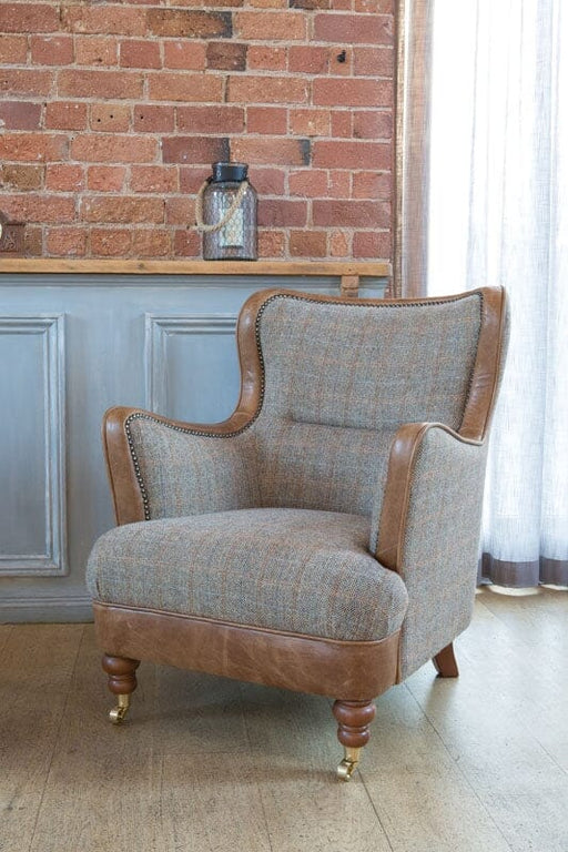 Ellis Snug Chair - Hunting Lodge Harris Tweed Arm Chairs Supplier 172 