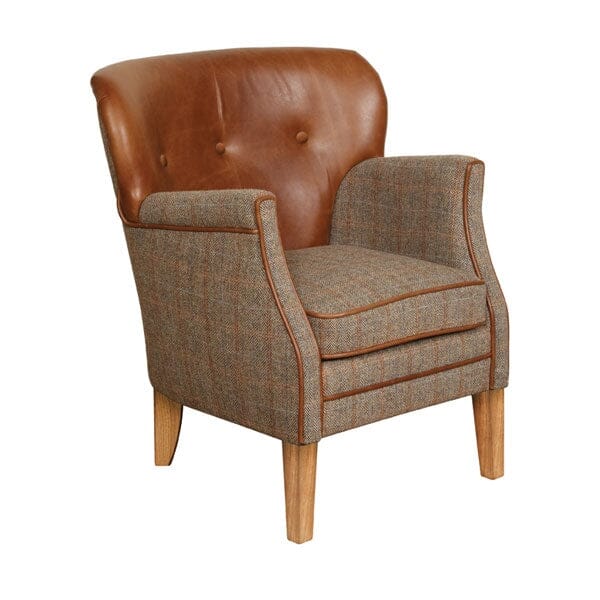 Elston Chair - Hunting Lodge Harris Tweed Arm Chairs Supplier 172 