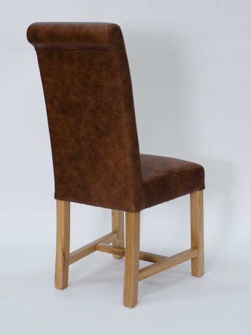 Henley Mocha Dining Chair – FULL LEATHER Dining Chair GBH 