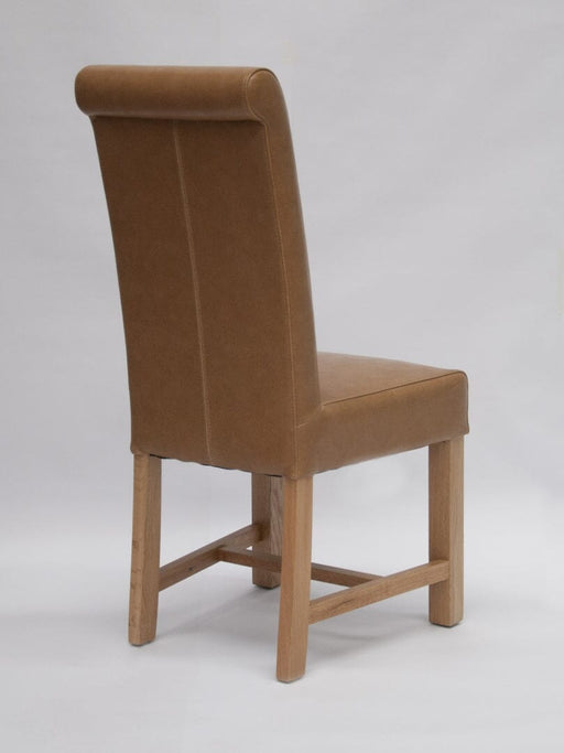 Chunky Scroll dining chair (Tan/Oak) – BYCAST Dining Chair GBH 