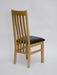 Perugia Oak Dining Chair with Brown seat pad Dining Chair GBH 