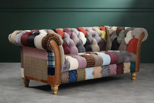 Harlequin Patchwork 2 Seater Chester Club Sofas Supplier 172 