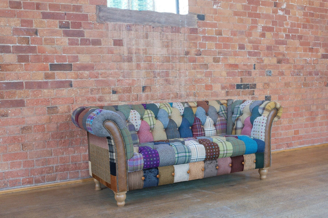 Harlequin Patchwork 2 Seater Chester Club Sofas Supplier 172 