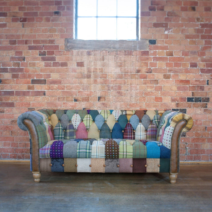 Harlequin Patchwork 2 Seater Chester Club Sofas Supplier 172 