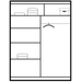 Seville 150cm wide Wardrobe Sonoma Sliding Wardrobes Home Centre Direct 