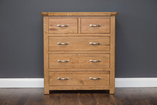 Manhattan Oak Chest of Drawers (5 Drawer) Chest of Drawers HB 