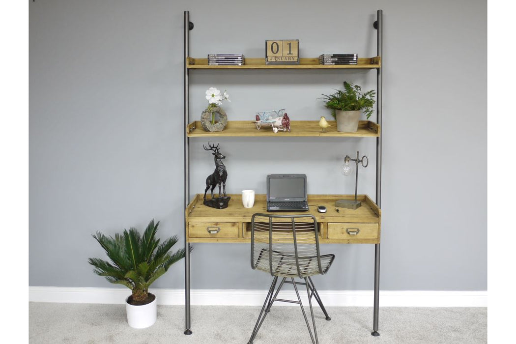 Desk With Shelves Wall Rack Sup170 