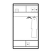 Wardrobe Rome 120 White Sliding Wardrobes Home Centre Direct 