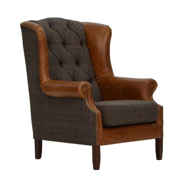 Wing Armchair - Moreland Harris Tweed Arm Chairs Supplier 172 