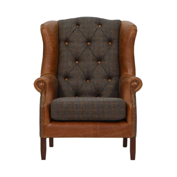 Wing Armchair - Moreland Harris Tweed Arm Chairs Supplier 172 