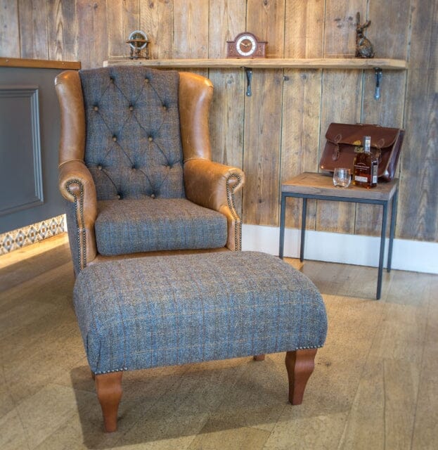 Wing Armchair - Moreland Harris Tweed Arm Chairs Supplier 172 