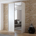 Wardrobe Tokyo 120cm White+Mirror Sliding Wardrobes Home Centre Direct 