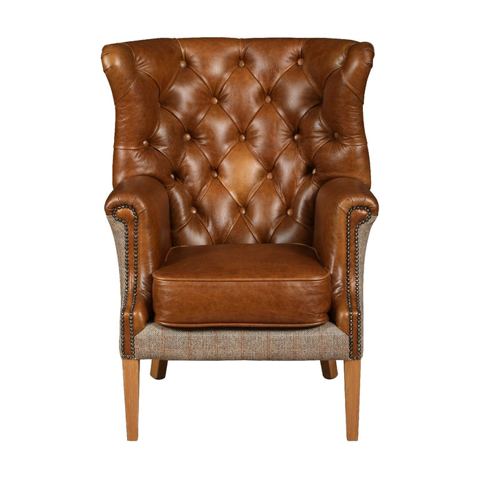 Winchester Chair - Hunting Lodge Harris Tweed Arm Chairs Supplier 172 