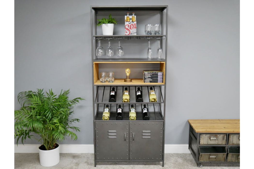 Retro Industrial Wine Cabinet Wine Racks Sup170 