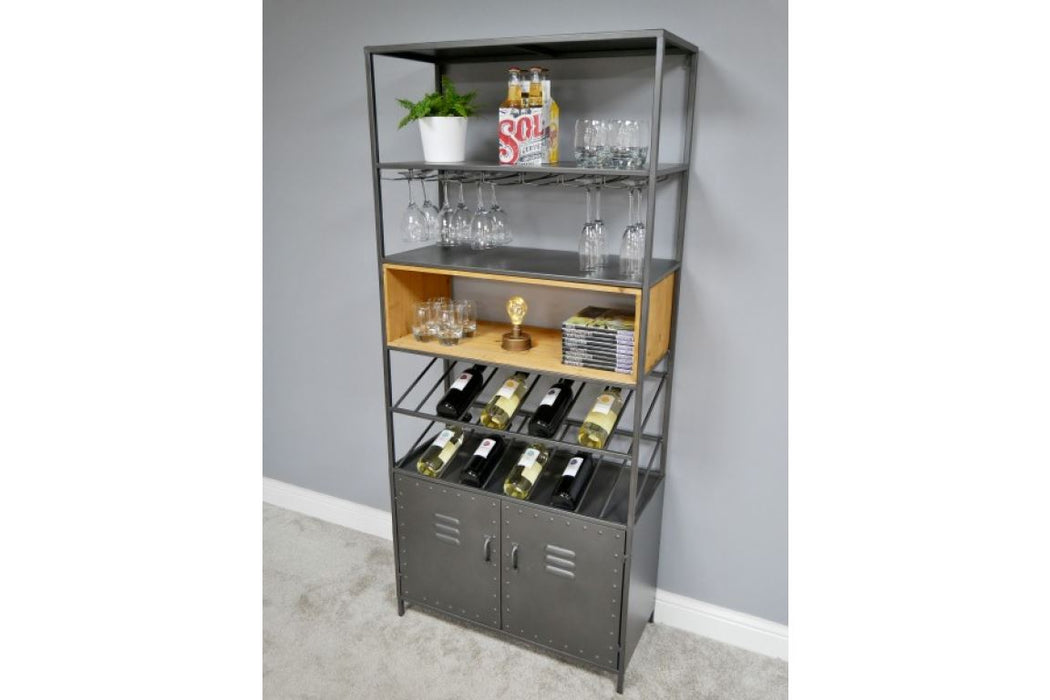 Retro Industrial Wine Cabinet Wine Racks Sup170 