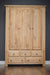 Donny Oak 3 Door Wardrobe Wardrobe HB 