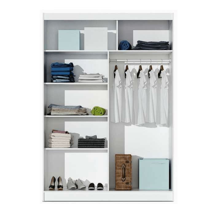 Seville 150 Wardrobe White Sliding Wardrobes Home Centre Direct 