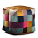 Bean Bag Cube - Leather Top, Mixed Wool and Fabric Chair Supplier 172 