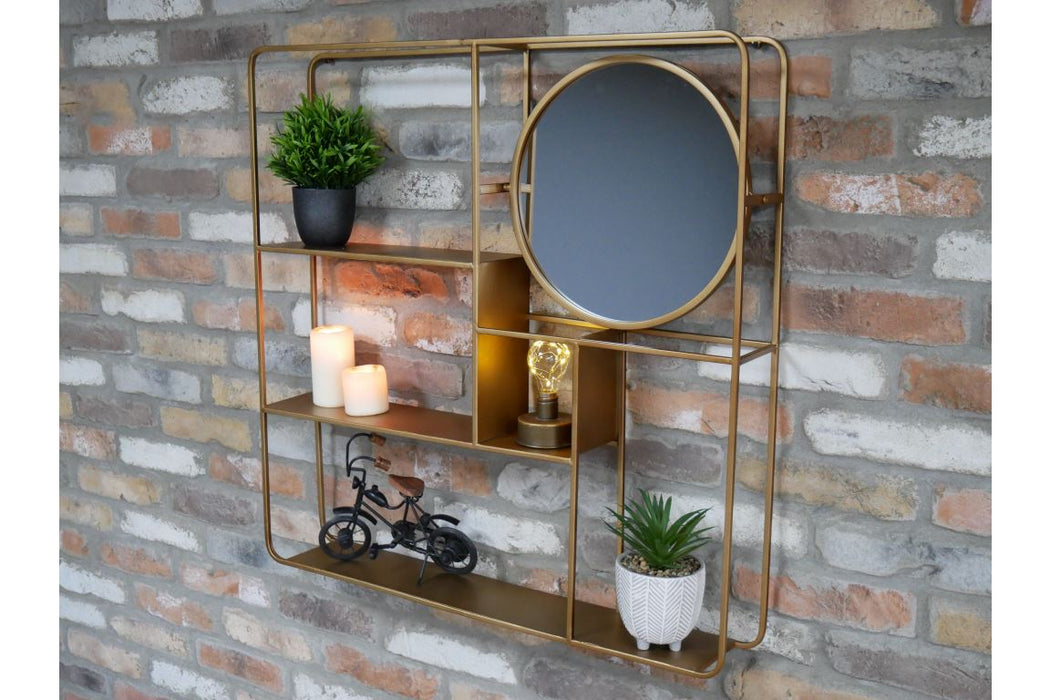 Wall Unit With Mirror Wall Rack Sup170 